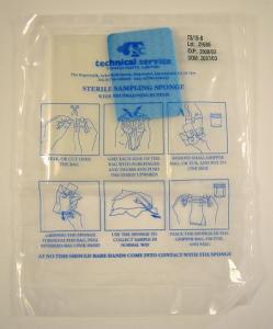 Surface Sampling Enviroscreen 50cm2 Sponge  Minigrip Bag, Neutr. Buff