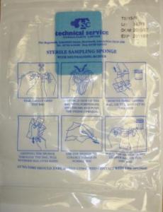 Carcasses Samp Kit 50cm2 Sponge, Minigrip Bag Pept Saline Diluent(MRD)