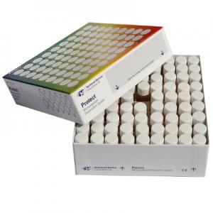 Protect Refill White caps & beads Plasticised Paper Box
