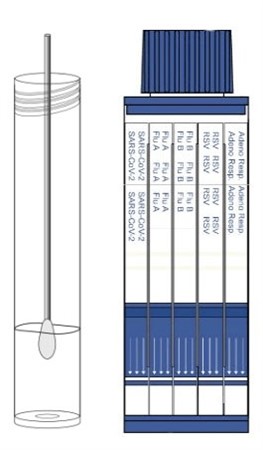 Vitassay SARS-CoV-2 + Flu A+B+RSV+Adenovirus Resp. 10 tests/kit